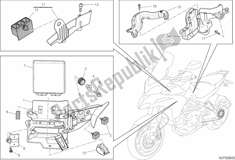 Tutte le parti per il Unità Di Controllo Motore del Ducati Multistrada 1200 ABS Brasil 2015